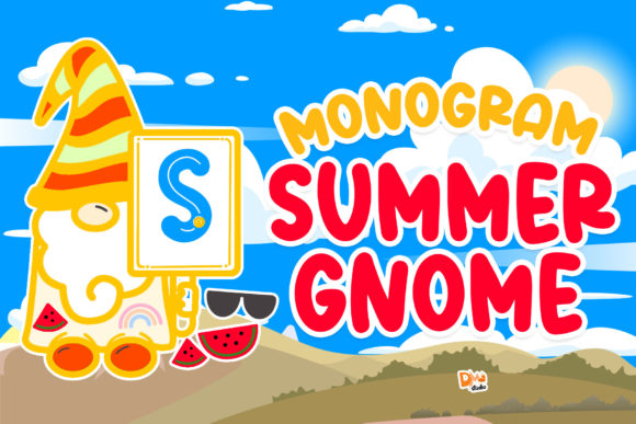 [Creativefabrica] Monogram Summer Gnome Font_0.jpg